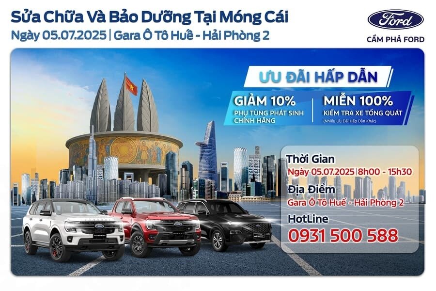 Bảo Dưỡng Và Sửa Chữa Lưu Động Tại Móng Cái - Cẩm Phả Ford Phục Vụ Tận Nơi Ngày 05.07.2025